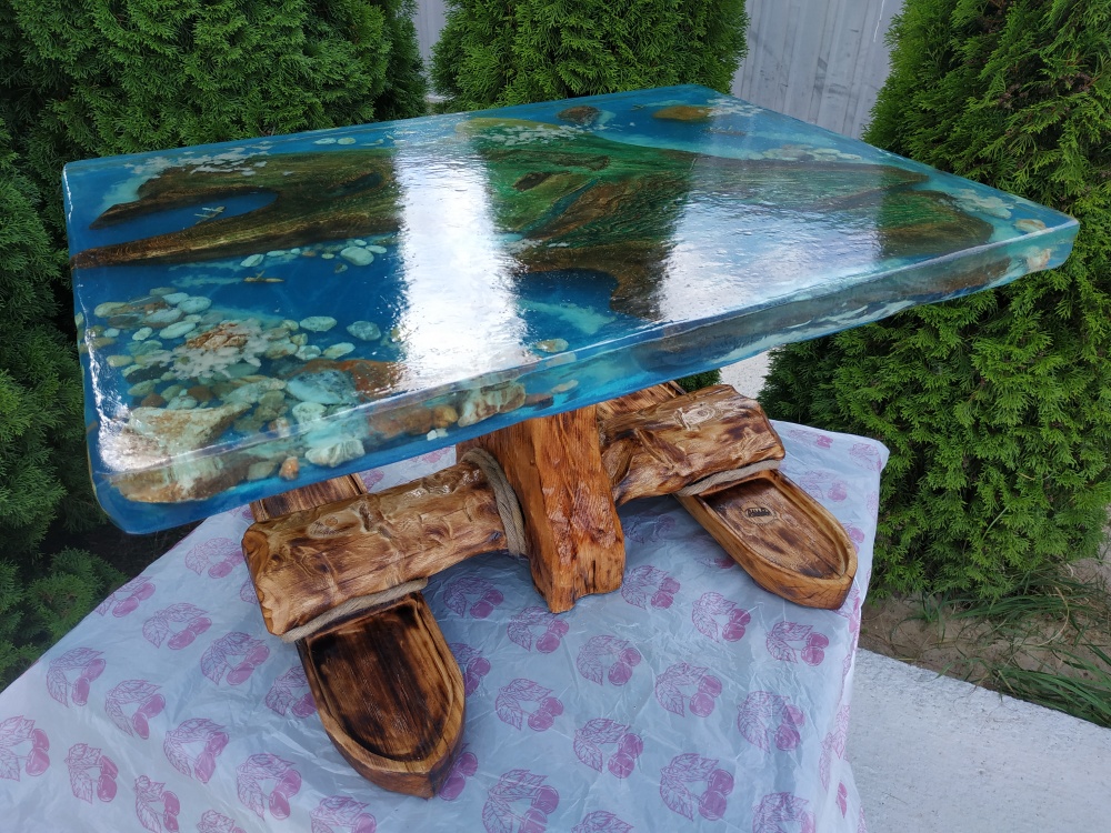 Журнальный стол для дома, бани. АВТОРСКАЯ РУЧНАЯ РАБОТА. Морской стиль. Эпоксидная смола. Москва, Калуга, Тула Журнальный стол для дома, бани. АВТОРСКАЯ РУЧНАЯ РАБОТА. Морской стиль. Эпоксидная смола. Москва, Калуга, Тула